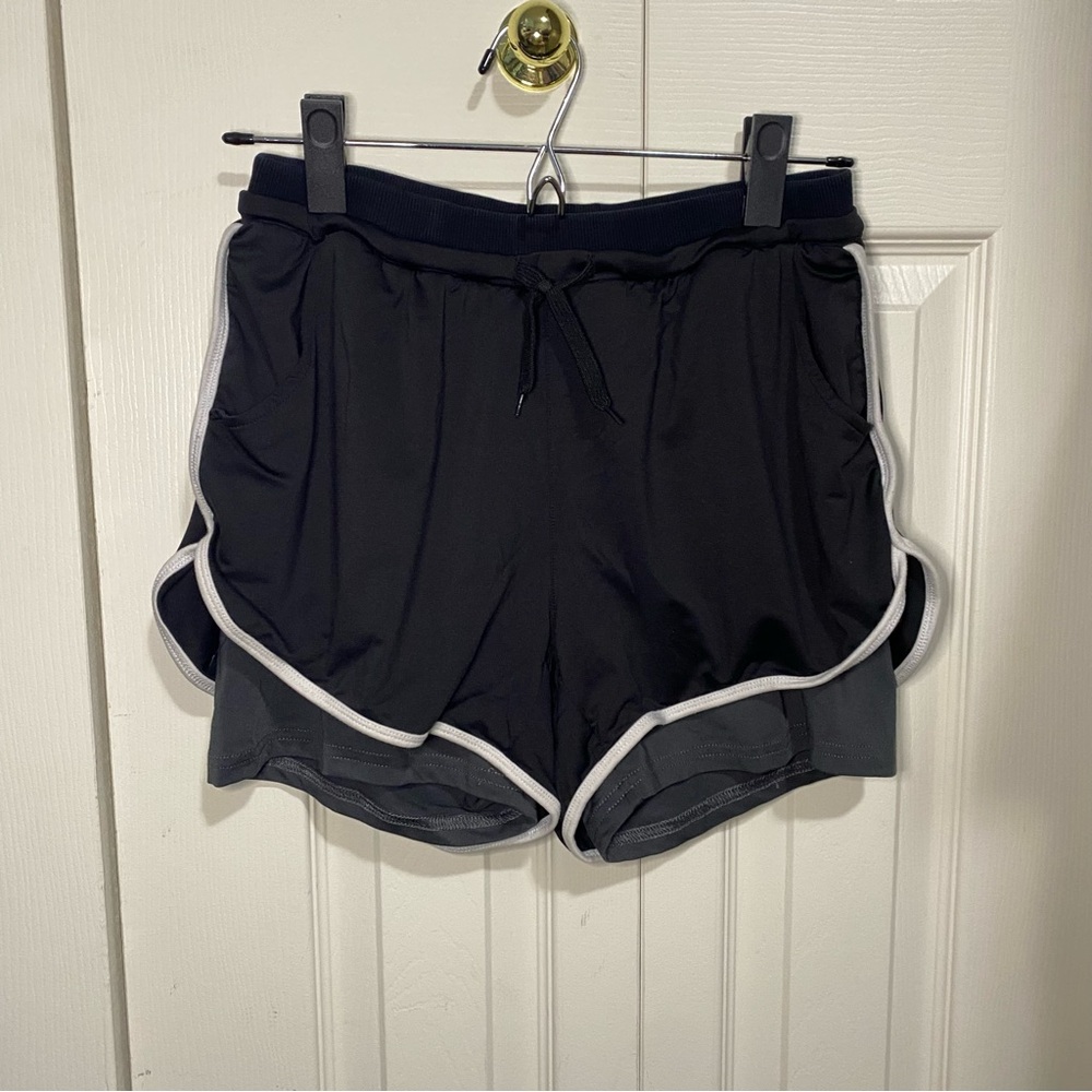 Running Shorts with Elastic Drawstring Waistband